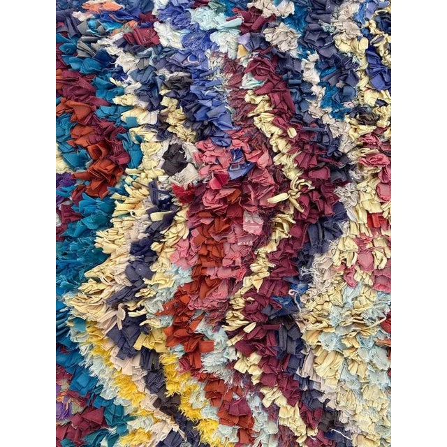 Textile Moroccan Boucherouite Rug For Sale - Image 7 of 16