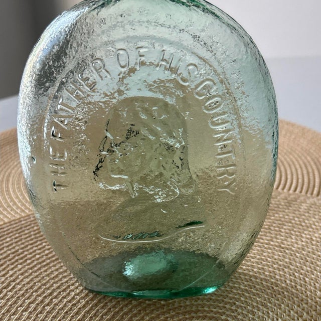 Dyottville Glass Works Philadelphia General Taylor Ben Franklin Flask Bottle 19c For Sale In Philadelphia - Image 6 of 13