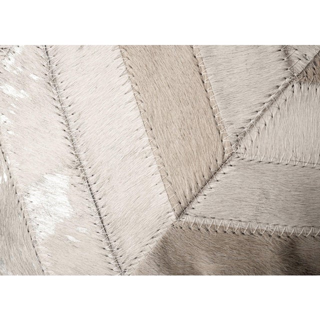 Canvello Genuine Cowhide Leather Decorative Throw Pillow With Feather Down Insert Included For Sale In San Francisco - Image 6 of 6