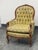 Louis XV Style Tufted Bergère Armchair, Vintage For Sale - Image 4 of 12