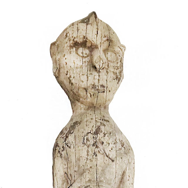 Dayak "Man and Child" Ironwood Sculpture, Indonesia, Early 20th Century For Sale - Image 12 of 17
