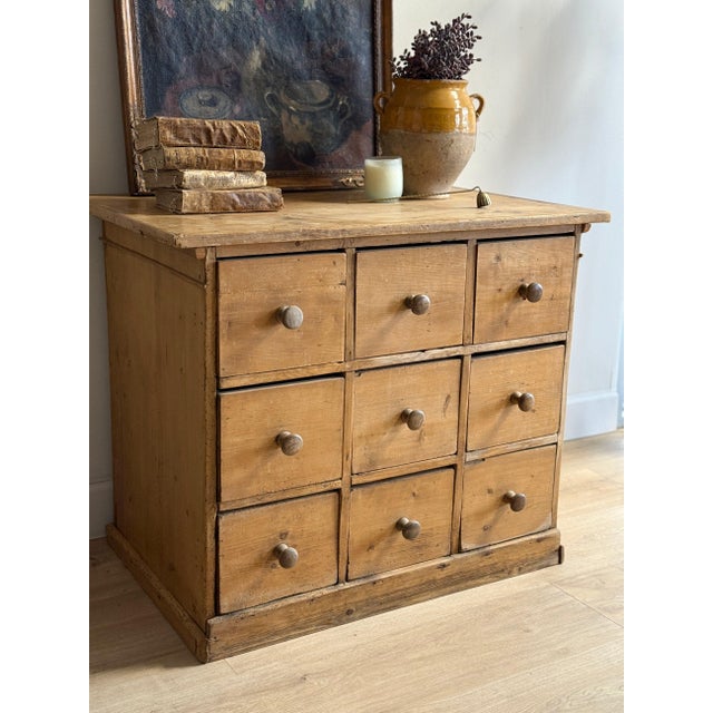 English Antique English Sideboard/Chest of 9 Drawers For Sale - Image 3 of 5