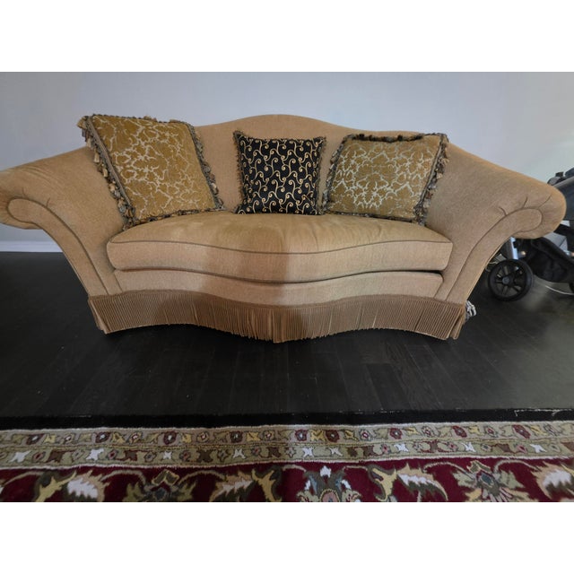 Camel Century Designs Formal Couch For Sale - Image 8 of 8