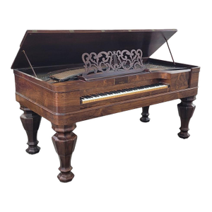 Circa 1860 Steinway Solid Rosewood Large Square Piano
