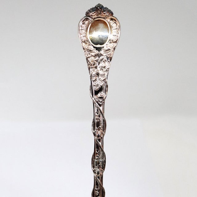 French Odiot Demidoff .950 Sterling Silver Two-Piece Salad Server For Sale In Denver - Image 6 of 7