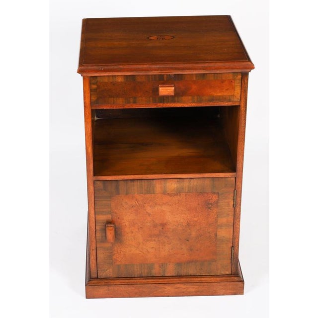 Walnut Erii Sandringham Bedside Cabinets with Royal Provenance, 1950s, Set of 2 For Sale - Image 6 of 18