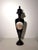 Impressive pair of large decorative porcelain vases by Kobalt , executed in a deep cobalt-blue glaze with refined gilt...