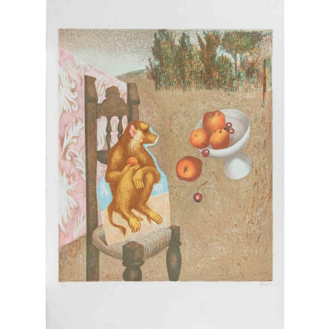 Enrico Benaglia, The Monkey, 1990s, Lithograph For Sale