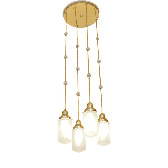 Art Nouveau Cascace Pendant Light, 1890s For Sale