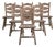 Set of Six Oak Dining Chairs, Antique, France, Circa 1970 For Sale
