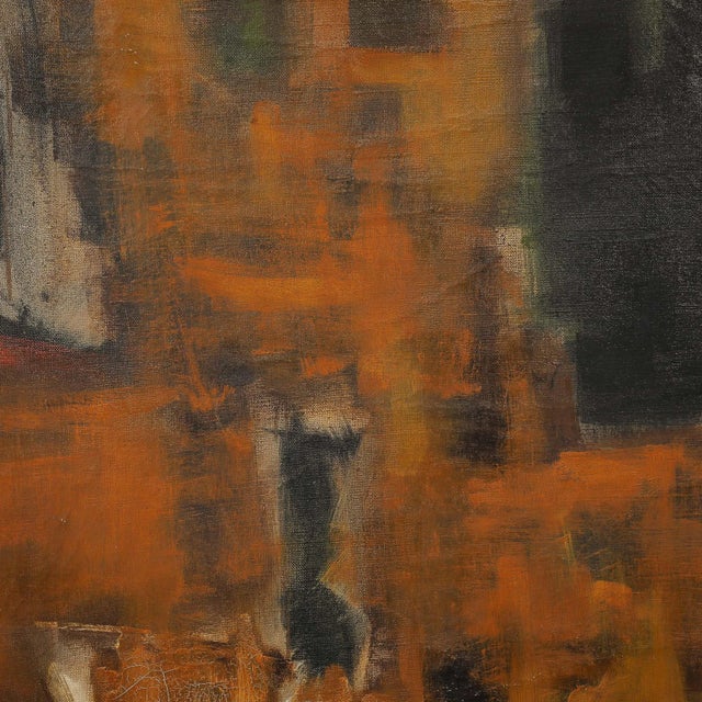 Modernist Untitled Color Field Oil Painting in Earth Tones by Herbert MacDonald For Sale - Image 10 of 12