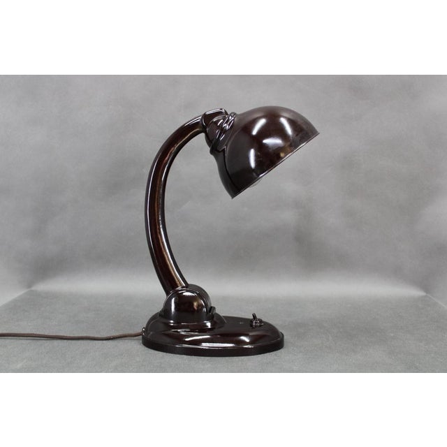 Bauhaus Bakelite Model 11126 Table Lamp attributed to Electrosvit, 1930s For Sale - Image 4 of 15