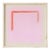 Minimalist Bright Pink & Orange Art Print, 'Magenta/Traffic Cone' by Emily Keating Snyder, 36 X 36 Print in Wood Frame For Sale