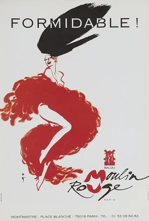 Original Vintage Formidable Offset Lithograph Poster by René Gruau