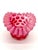 Beautiful vintage Fenton cranberry opalescent coin dot top hat vase with a wonderfully ruffled rim. The rich cranberry-...