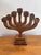 Folk art carved menorah, rustic and beautiful. Please see condition details noted. Most items found at Pub & Oasis are...