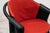 Black Black Lacquered Wood Chairs with Red Fabric Seats from Pozzi & Verga, 1970s, Set of 4 For Sale - Image 8 of 13