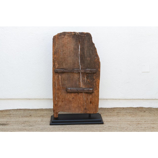 Wood Ancient African Igbo Carved Door For Sale - Image 7 of 8