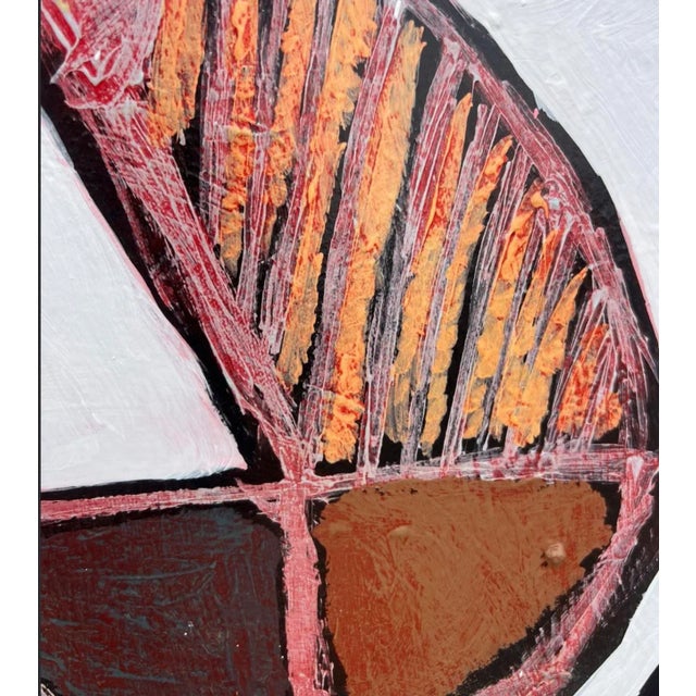 2010s Large Abstract Mid-Century Painting by Artist Kenneth Joaquin (36” X 60”) For Sale - Image 5 of 9