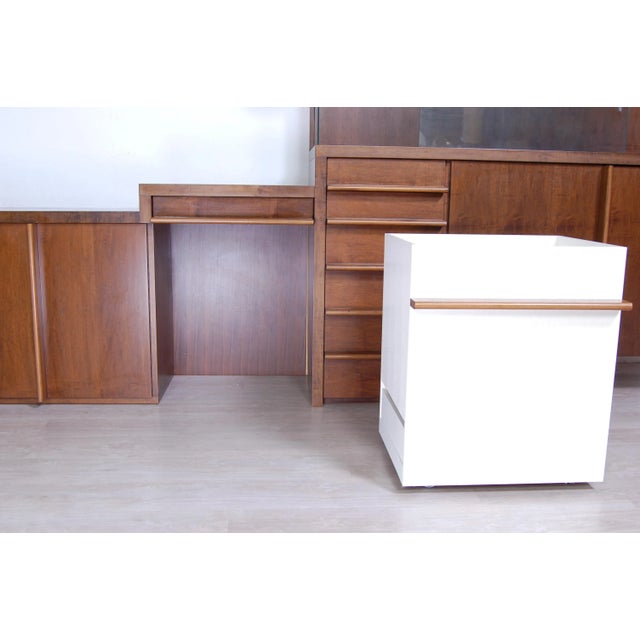 Brown Handcrafted Hall Shelves, Italy, 1970s, Set of 2 For Sale - Image 8 of 18