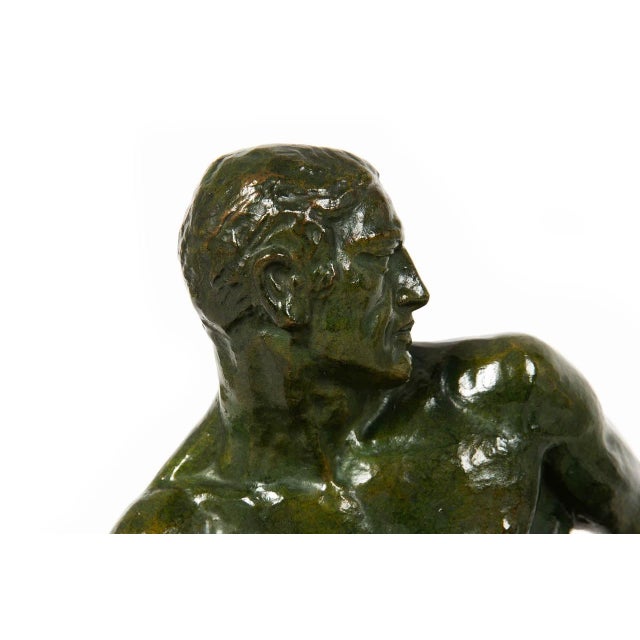 French Art Deco Bronze Sculpture “The Lock” by Pierre Le Faguays Ca. 1930 For Sale - Image 6 of 18