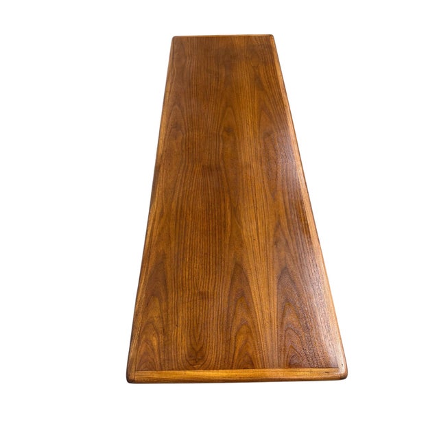 Mid-Century Modern Walnut Sculpted Coffee Table For Sale In Philadelphia - Image 6 of 6