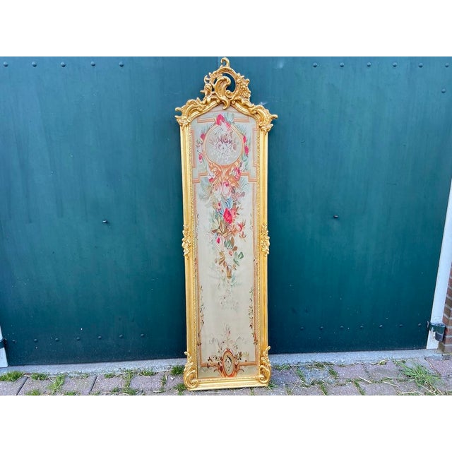 1960s French Louis XVI Gold Beech Floral Wall Art For Sale - Image 10 of 10
