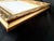 Vintage Classic Gold Gilt Style Wood Ornate Baroque/Rococo Style Frame Featuring a Built-in Linen Liner With Fillet Excellent Condition For Sale - Image 15 of 18
