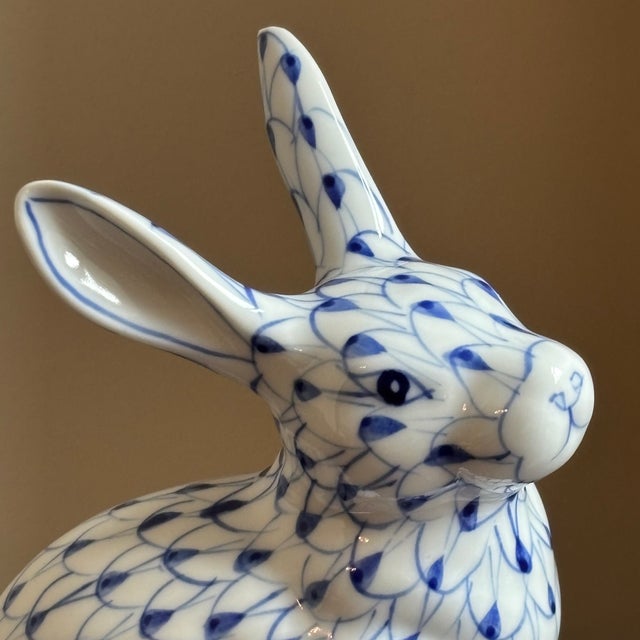 Andrea by Sadek Hand Painted Herend Style Porcelain Bunny For Sale In Baltimore - Image 6 of 13