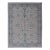 2020s Modern Classic Oushak With Gray Colored Border and Light Silvery Gray Background For Sale