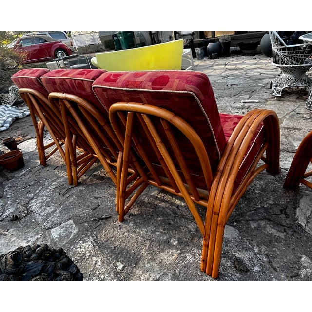 Wood Restored Pretzel Sofa & Lounge Chair Set- 2 Pieces For Sale - Image 7 of 9