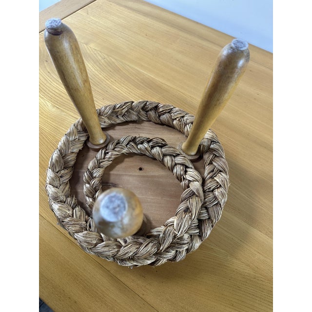 Wood Ottoman by Adrien Audoux & Frida Minet, 1960s For Sale - Image 7 of 9