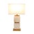 Pasargad Home Imperial Marble & Metal Table Lamp For Sale - Image 4 of 8