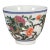 Late 20th Century Chinese Famille Rose Porcelain Tea Cup With Floral & Fruit Motif For Sale