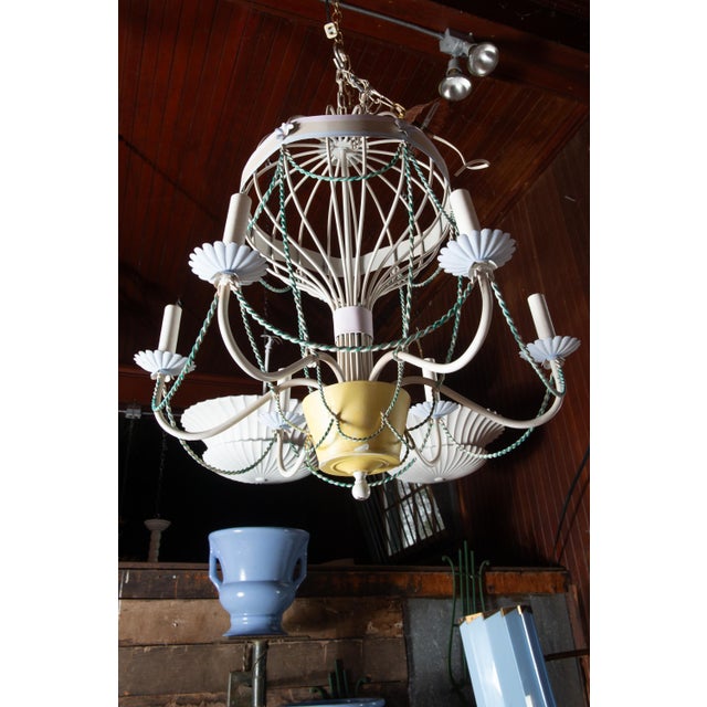 1940s Hot Air Balloon Chandelier For Sale - Image 4 of 12