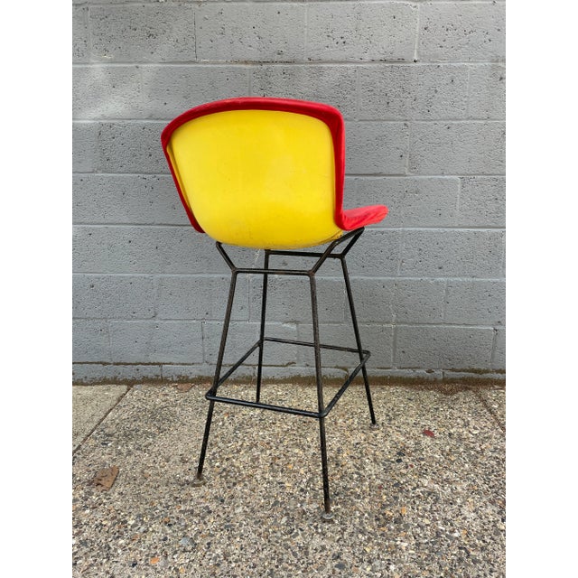 1960s Bertoia for Knoll Fiberglass and Iron Model 427 Barstool Chairish
