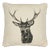 Country Linen Stag Piped Tapestry Cushion by Hines of Oxford For Sale