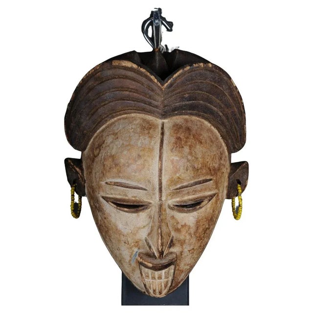 Antique Carved Wooden Face Mask For Sale - Image 11 of 11
