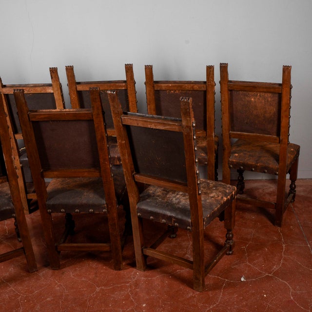 Renaissance Style Spool Chairs, Set of 8 For Sale - Image 10 of 18