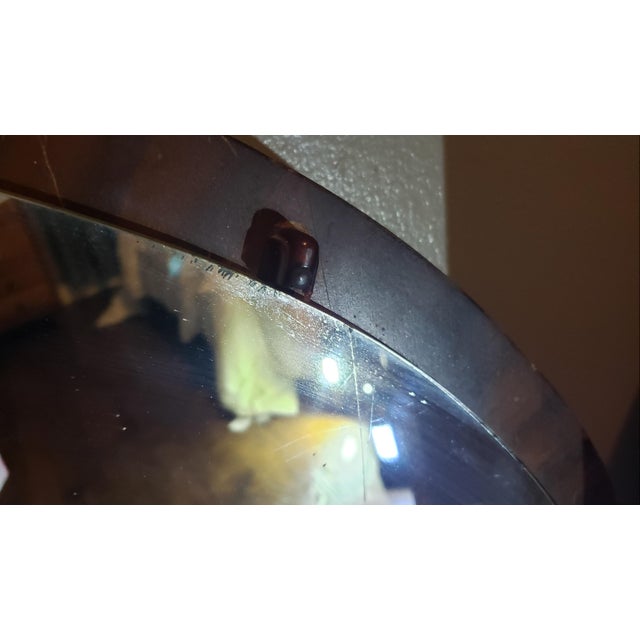 Vintage Large Round Dresser Mirror For Sale - Image 9 of 9