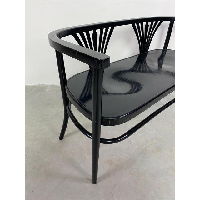 Black Secession Seating Group attributed to Fischel, 1890s, Set of 3 For Sale - Image 4 of 13