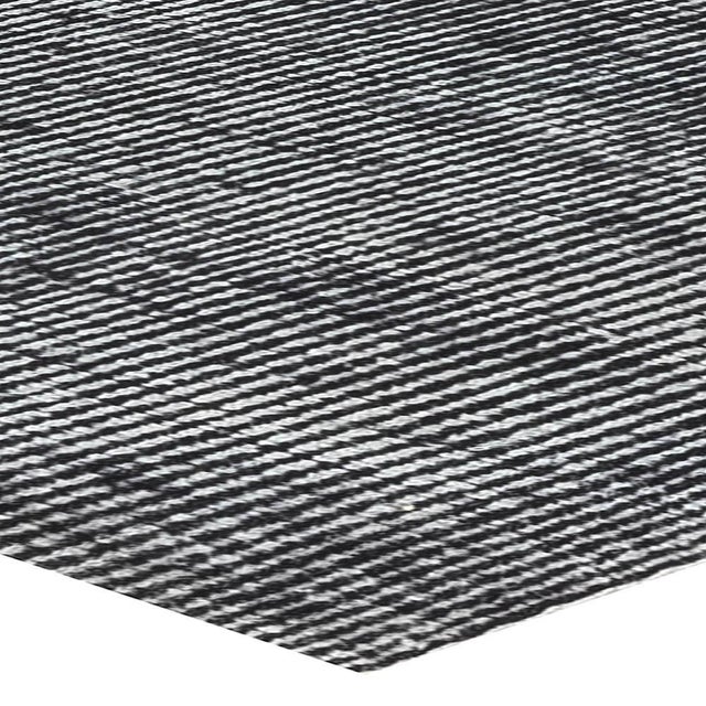 Monochrome Rhythm – Modern Black White Flat Weave Wool Rug by Doris Leslie Blau For Sale In New York - Image 6 of 6