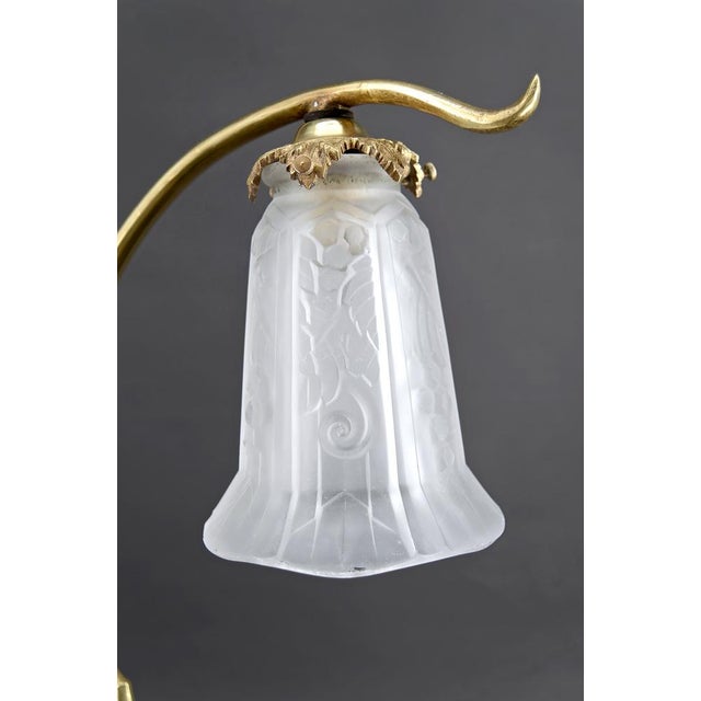 Art Nouveau Desk Lamp in Bronze and Marble, France, 1890s For Sale - Image 17 of 18