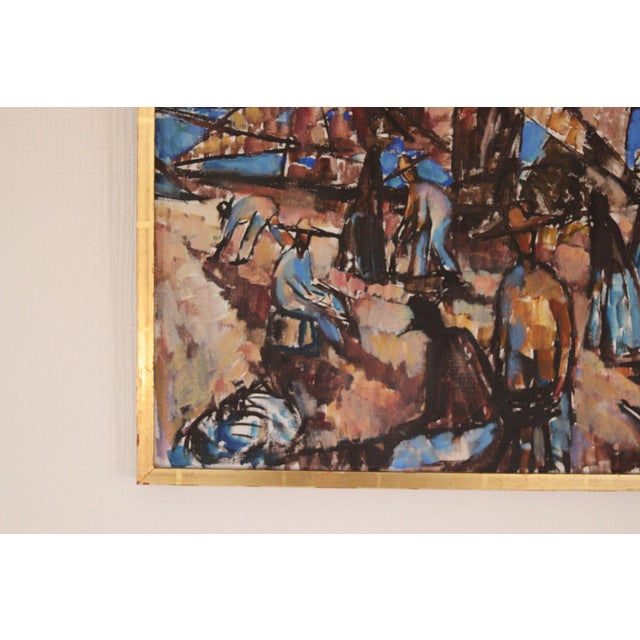 Mid-Century Modern Lennart Andersson, Boats, 1959, Oil on Canvas, Framed For Sale - Image 3 of 18
