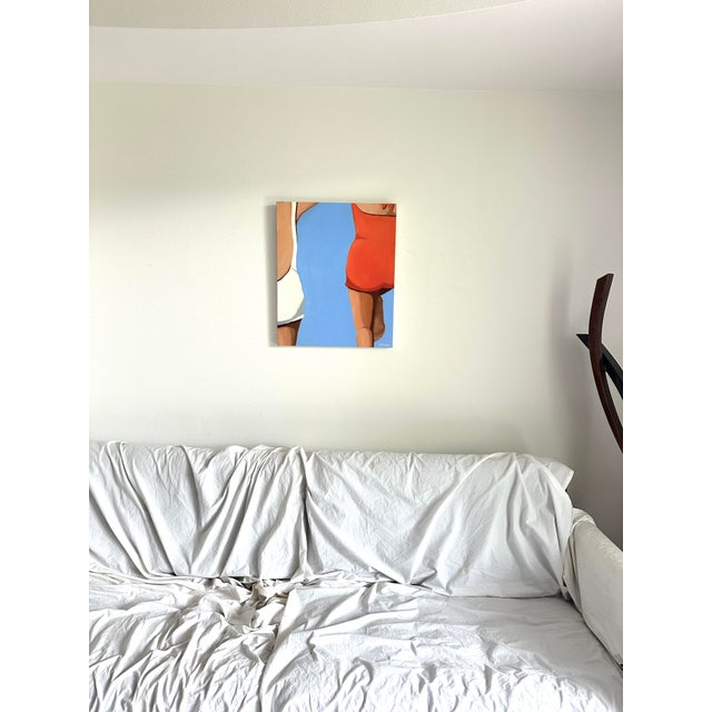 "Take the Plunge" Original Modern Oil Painting, by Jennifer Hohlfelder For Sale In Denver - Image 6 of 8