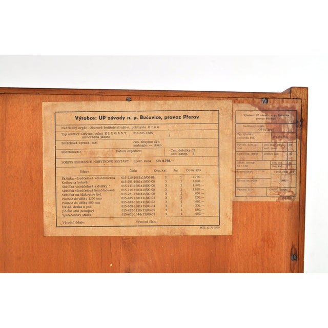 Mid-Century Modern Display Cabinet by Frantisek Mezulanik for Up Zavody, 1960s For Sale - Image 12 of 13