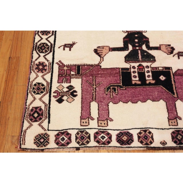Textile Vintage Persian Runner Rug For Sale - Image 7 of 7