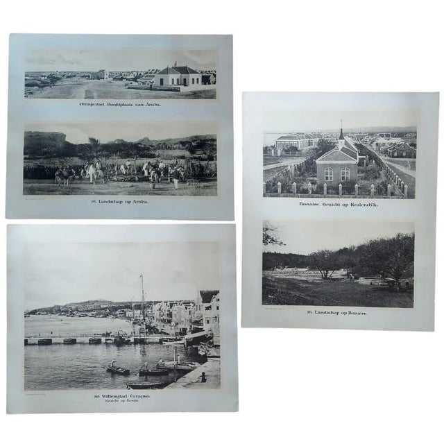 Photographic Plates of Aruba and Bonaire and Curaçao, 1910, Set of 3 For Sale