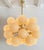 Metal 1990s Mid-Century Modern Amber Murano Glass and Brass Sputnik Chandelier, Mid-Century Modern For Sale - Image 7 of 11