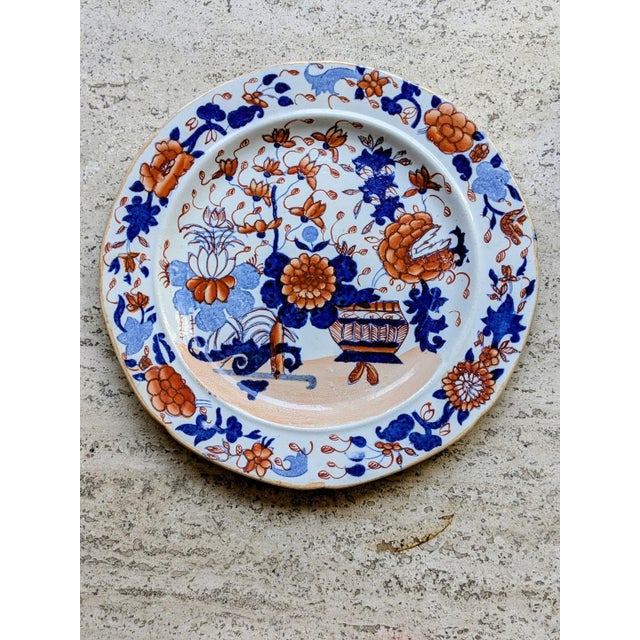 Ceramic Mason’s Ironstone Dish; Imari Pattern; Early 19th Century For Sale - Image 7 of 7